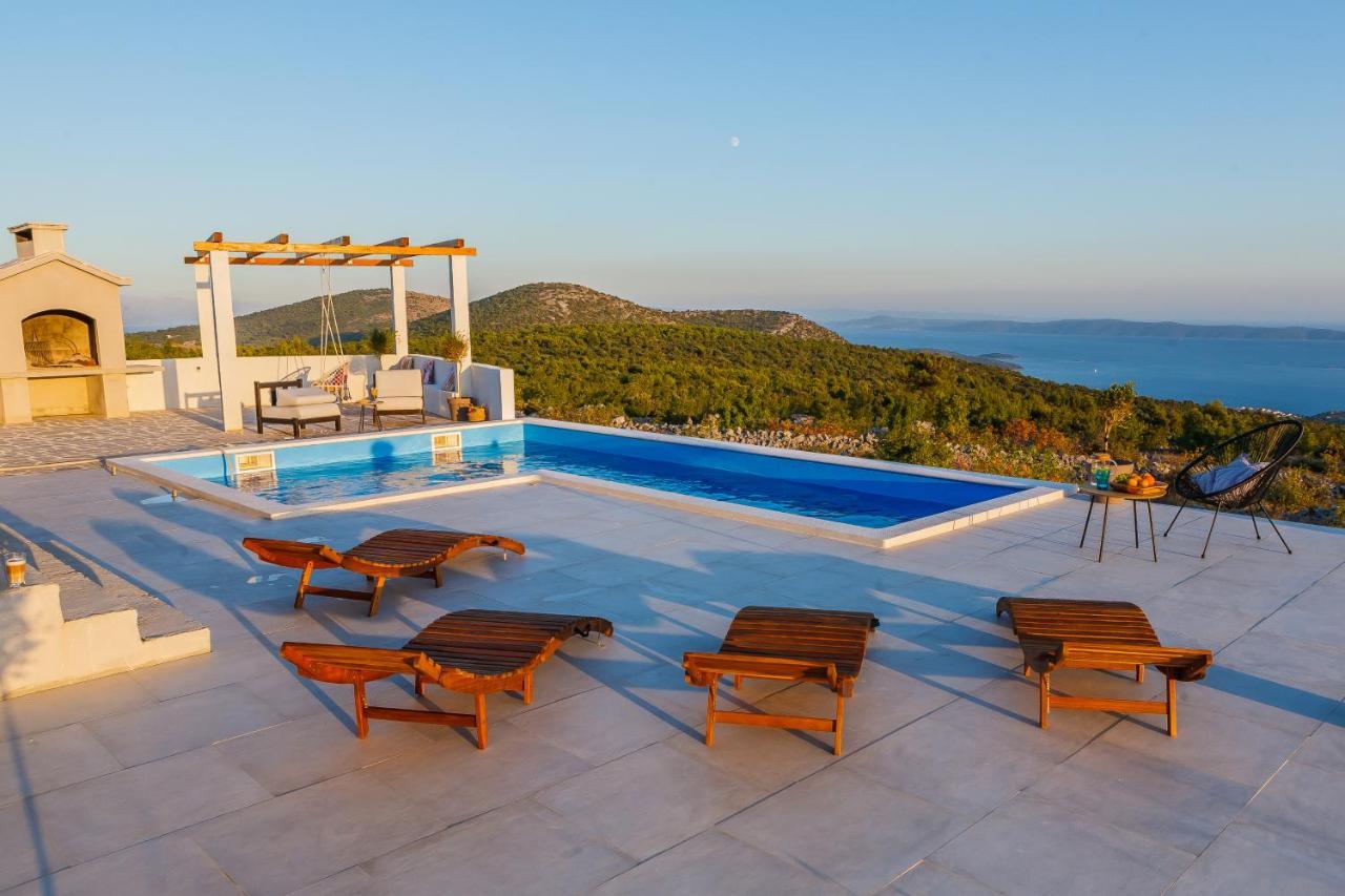 Vrsine Villa Zlatno Sunce In The Hills Near Trogir מראה חיצוני תמונה