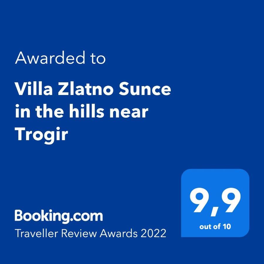 Vrsine Villa Zlatno Sunce In The Hills Near Trogir מראה חיצוני תמונה